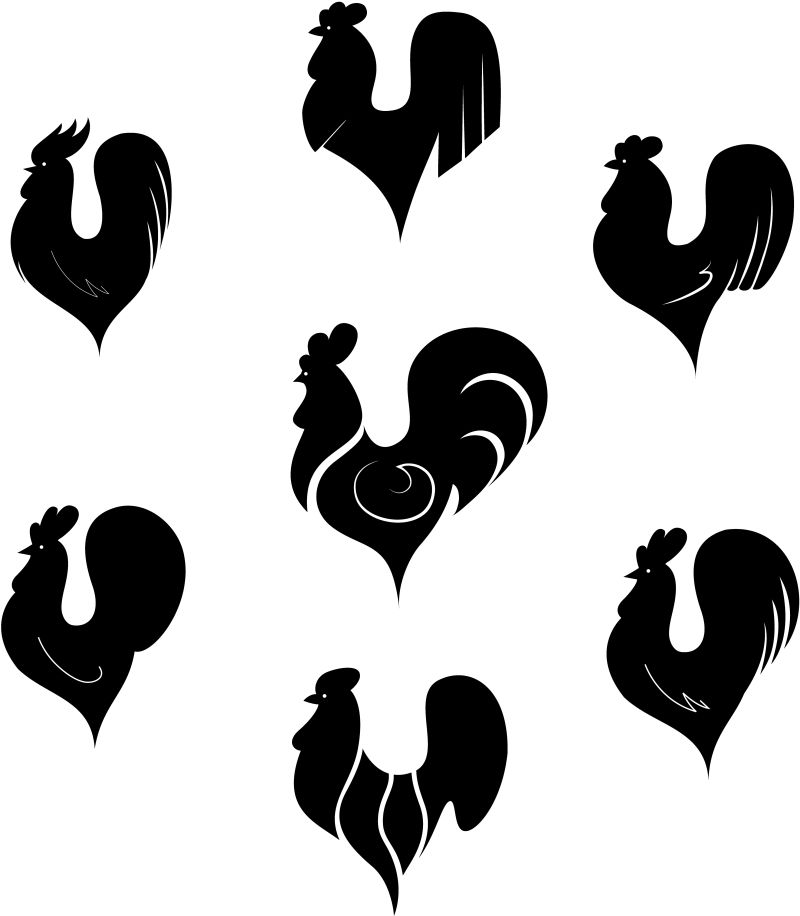 矢量创意公鸡logo