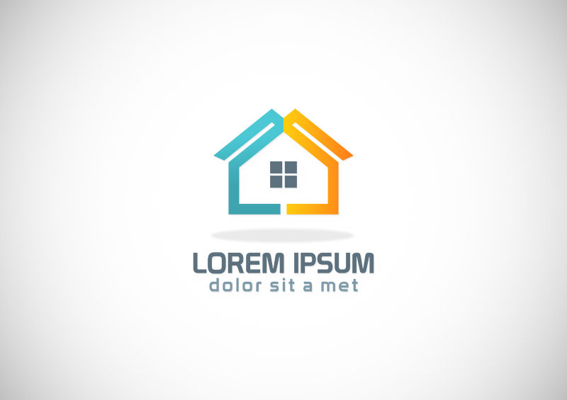 矢量家庭房屋logo设计
