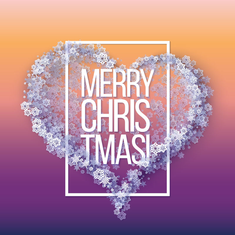圣诞粉色和紫色抽象矢量背景