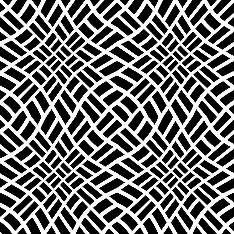 矢量抽象几何黑白设计