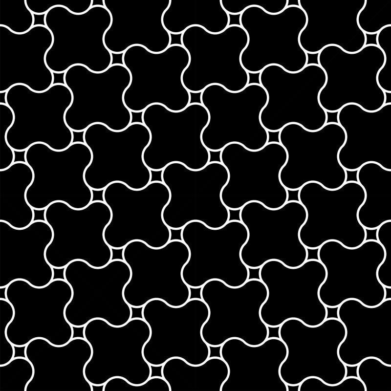 矢量黑白相间的几何艺术背景