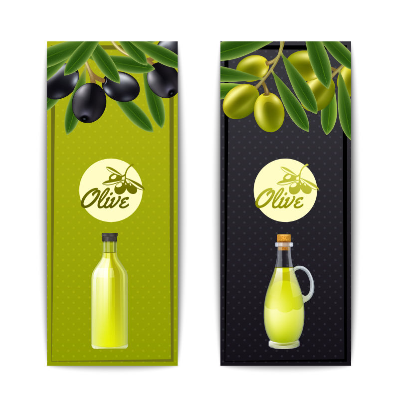 橄榄油插图矢量设计