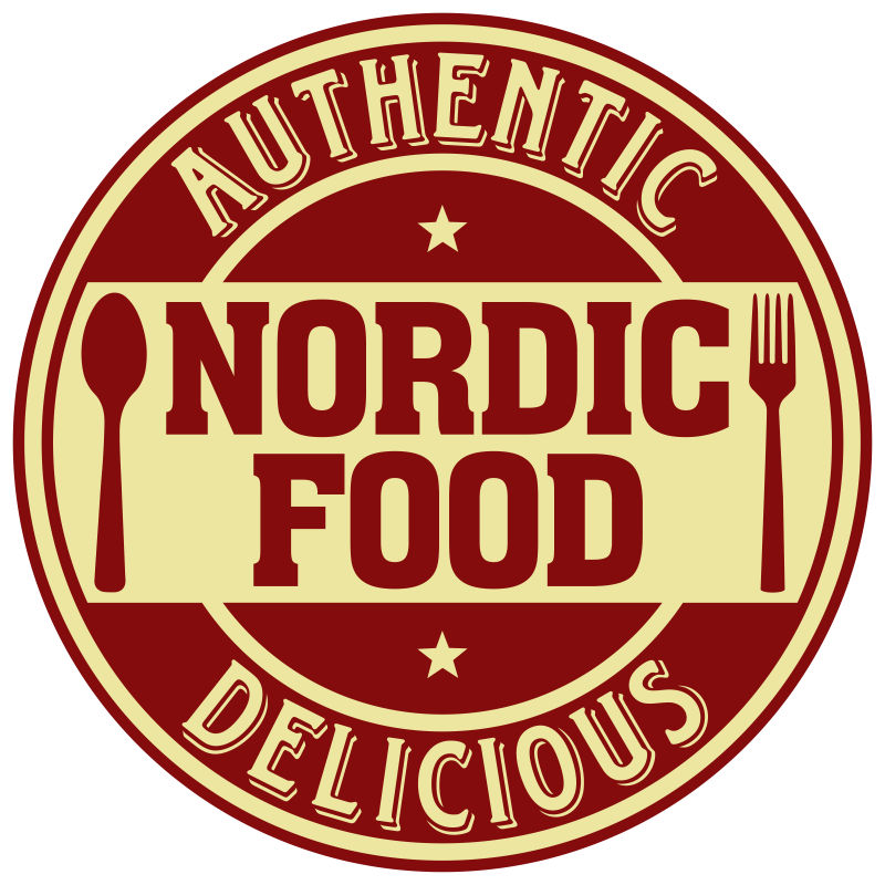 矢量北欧食品标签