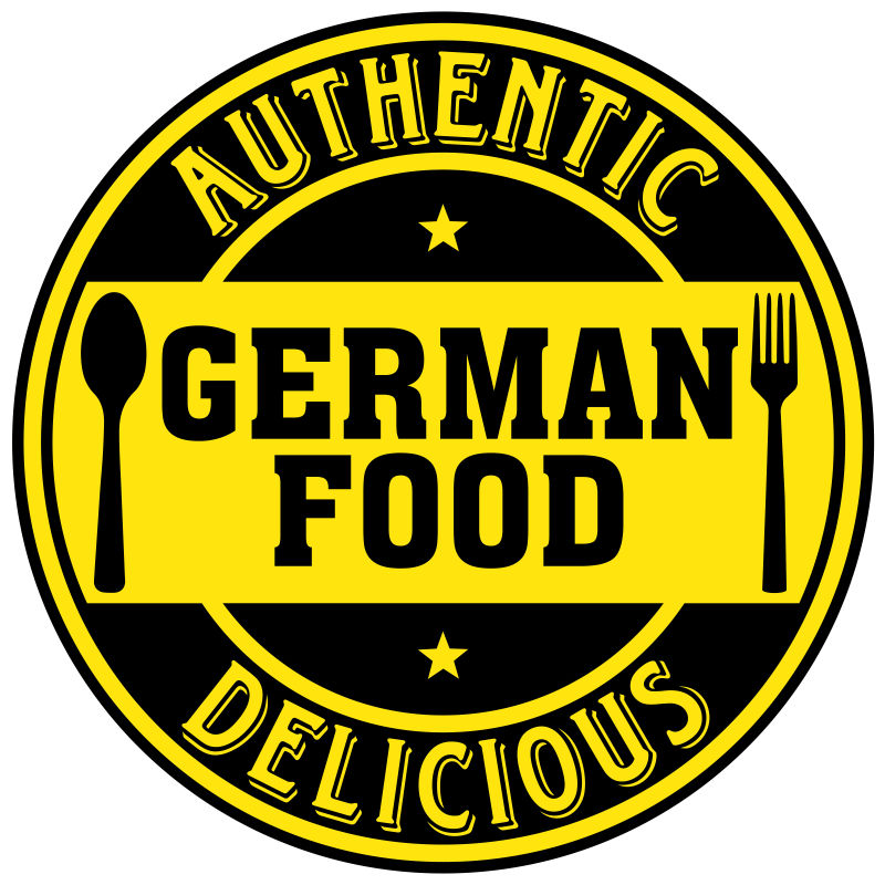 矢量德国食品标签
