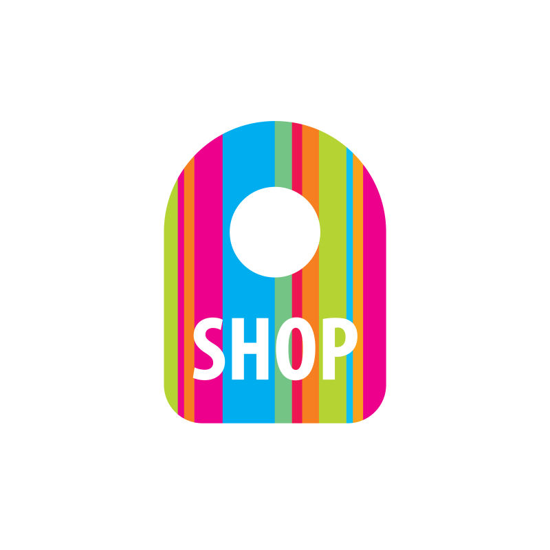 商店彩色logo矢量设计
