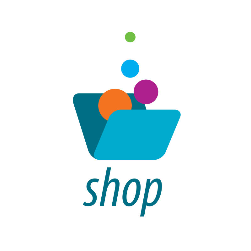 购物商店logo矢量图