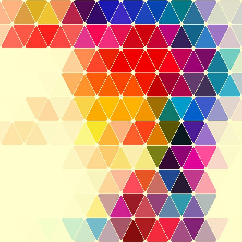 矢量彩色几何抽象图形