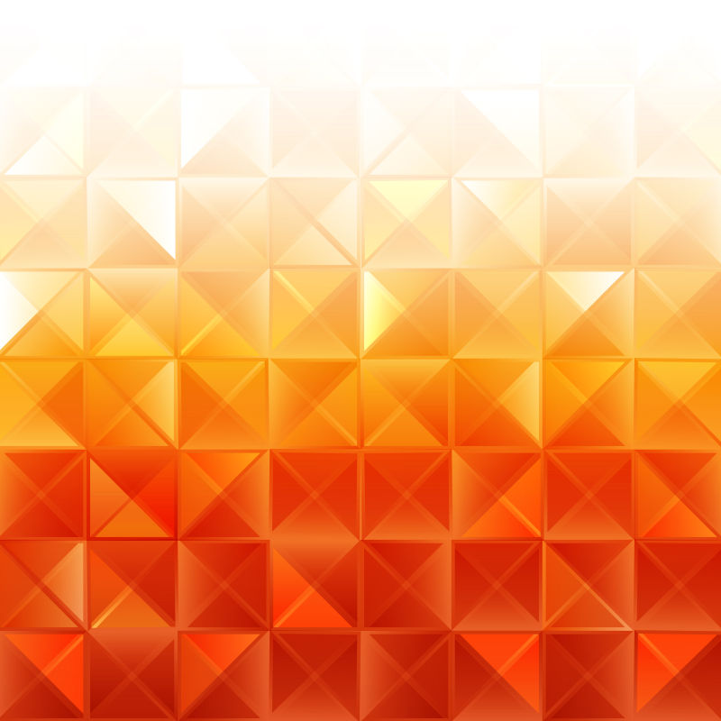 矢量橙色现代几何抽象背景