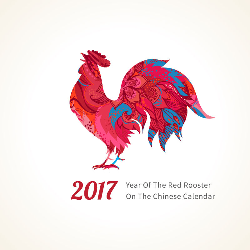 矢量2017鸡年标志