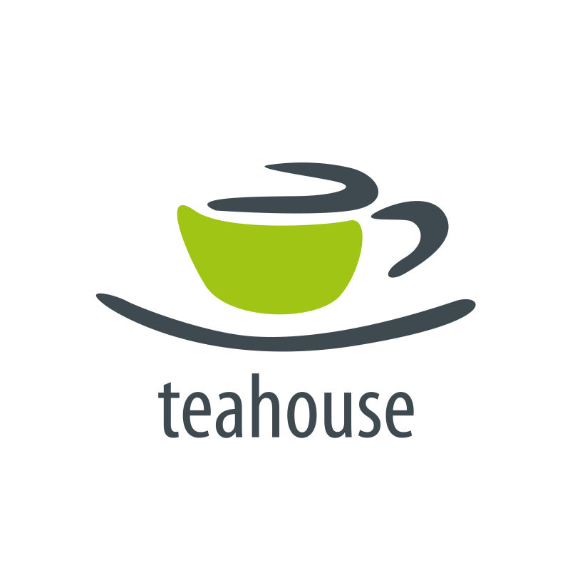 矢量的茶饮餐厅标志