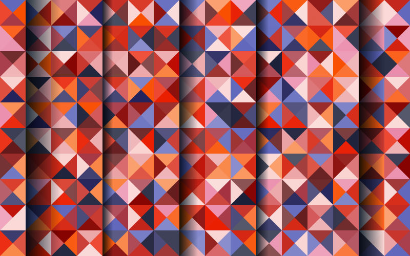 创意矢量彩色镶嵌概念的几何背景