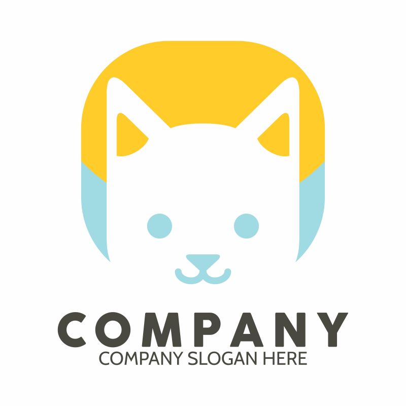 矢量猫图标LOGO