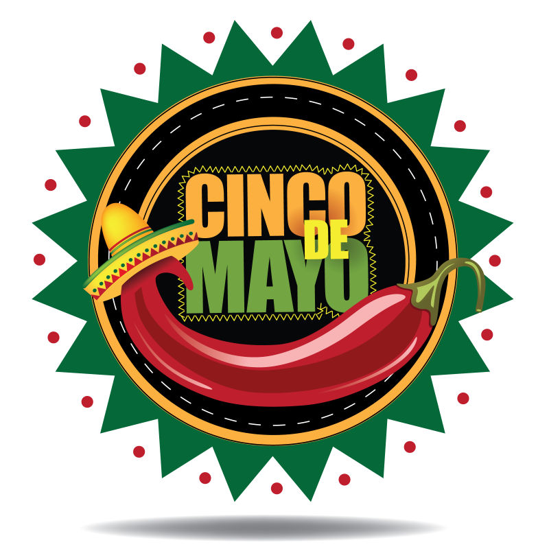 Cinco de Mayo图标矢量插图