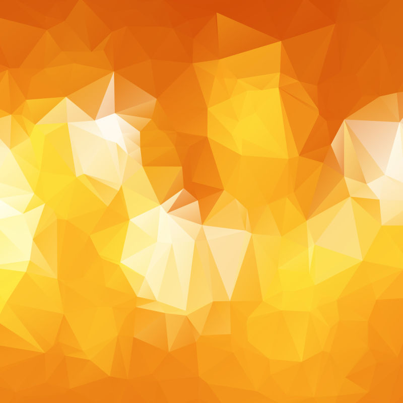 抽象矢量橙色立体三角背景