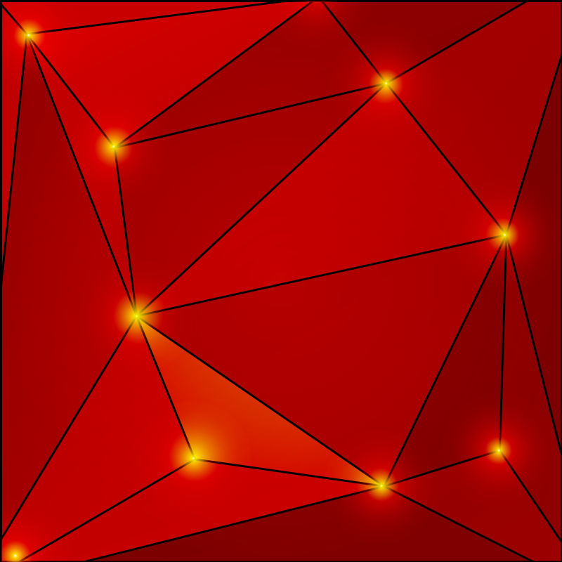 矢量抽象红色三角星宿背景