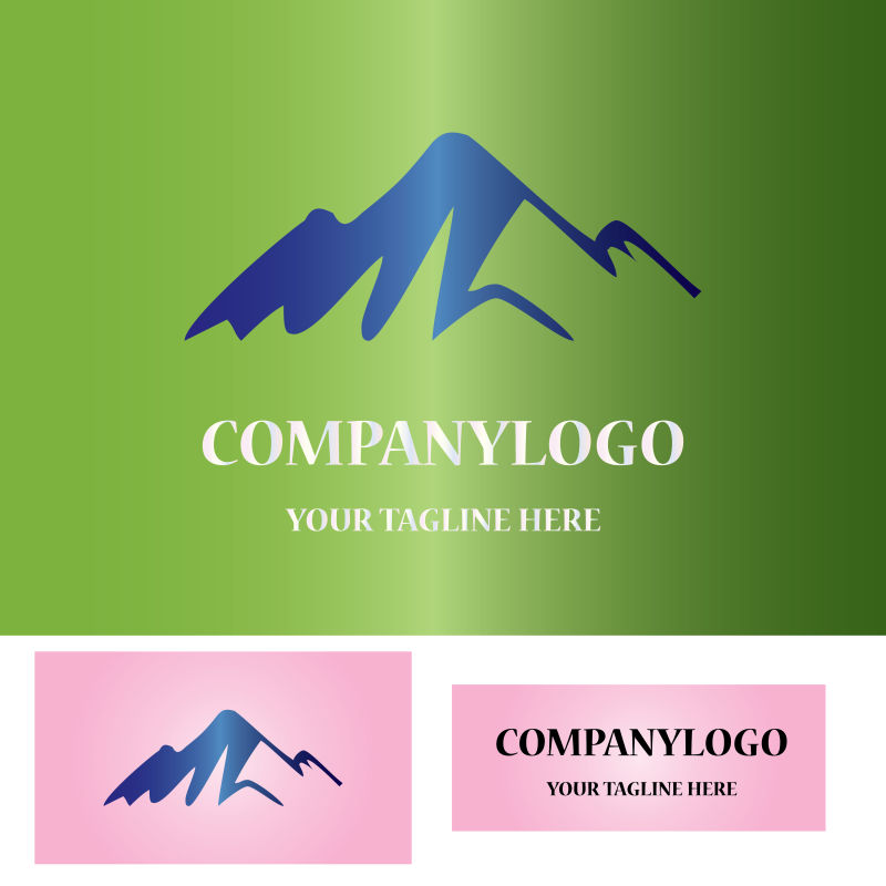 矢量大山图案商业logo