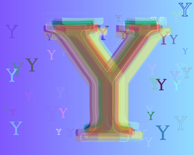 字母Y的抽象矢量背景