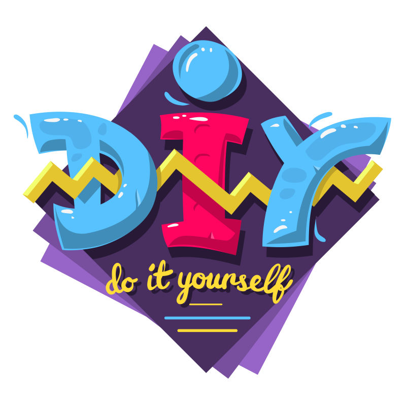 创意DIY文字矢量设计