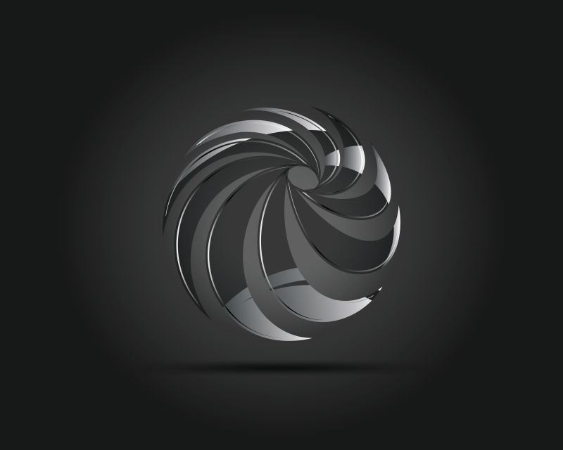 矢量螺旋形logo