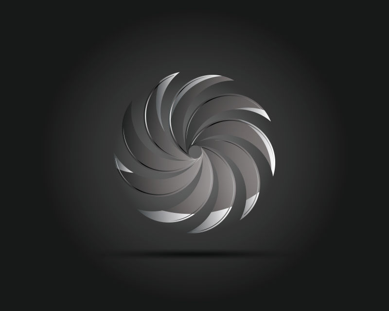 创意漩涡logo矢量标志