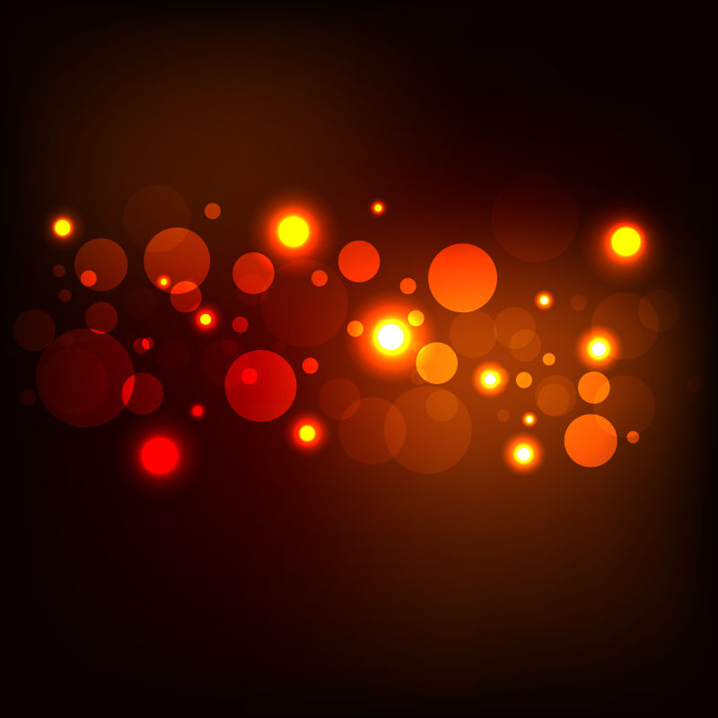 抽象矢量橙色光芒元素背景