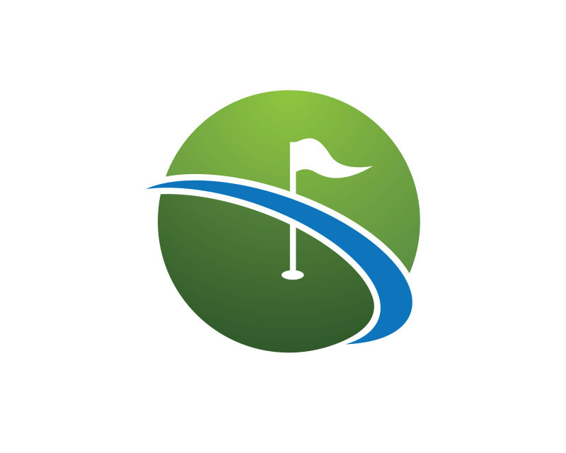 高尔夫球logo矢量标志
