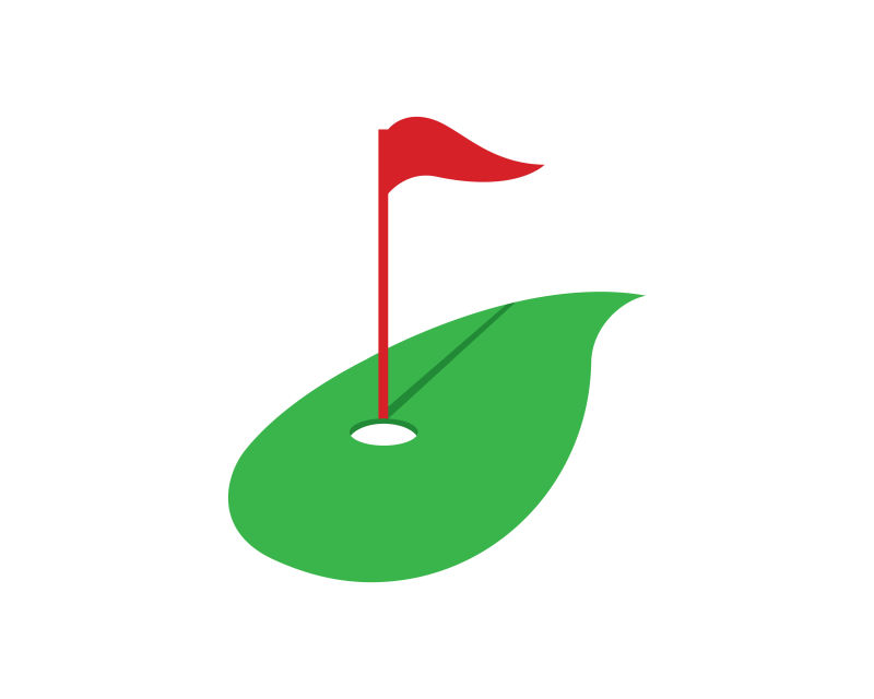 矢量高尔夫球logo标志