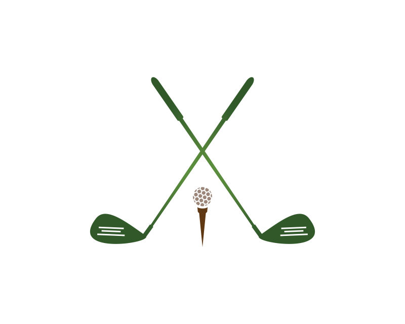 矢量创意高尔夫球logo