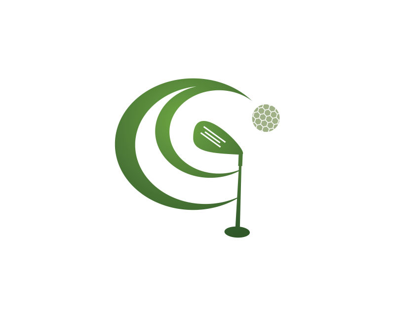 矢量创意高尔夫logo设计