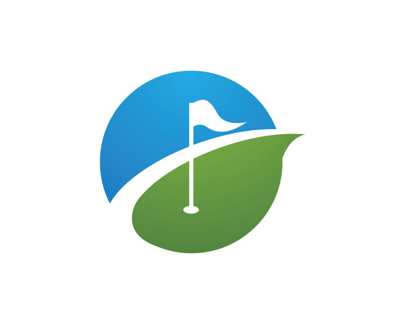 高尔夫球创意标志矢量设计