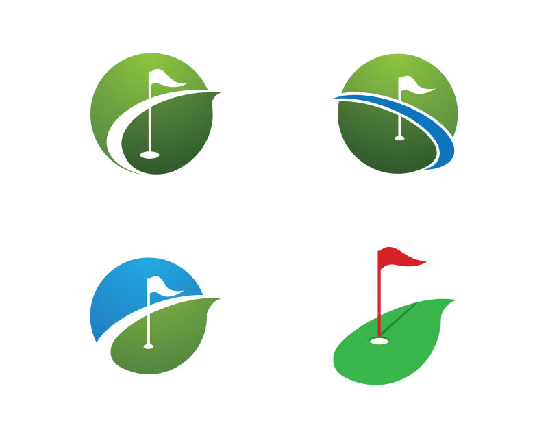 创意的高尔夫球logo矢量设计