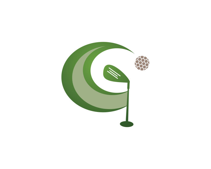 创意的矢量高尔夫标志