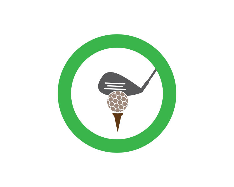 矢量的高尔夫球logo标志设计