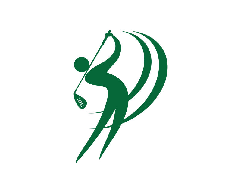 矢量高尔夫logo标志设计