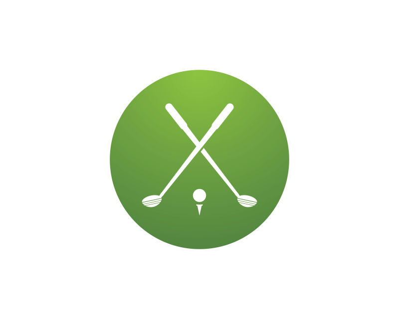 高尔夫球的矢量logo标志