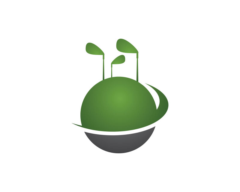 矢量的创意高尔夫球logo