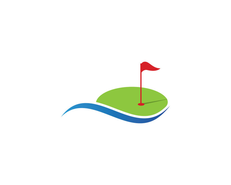 矢量的创意高尔夫球logo设计