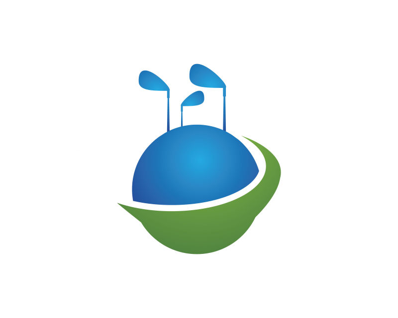 高尔夫logo标志矢量设计