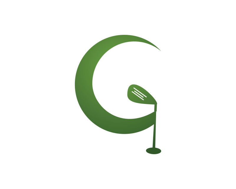 创意的矢量高尔夫球logo