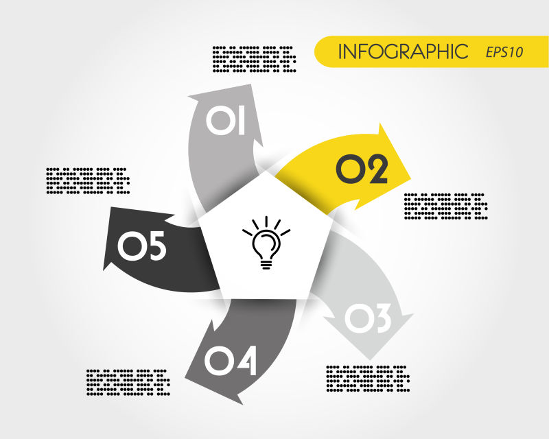 矢量创意创想概念的信息图表设计