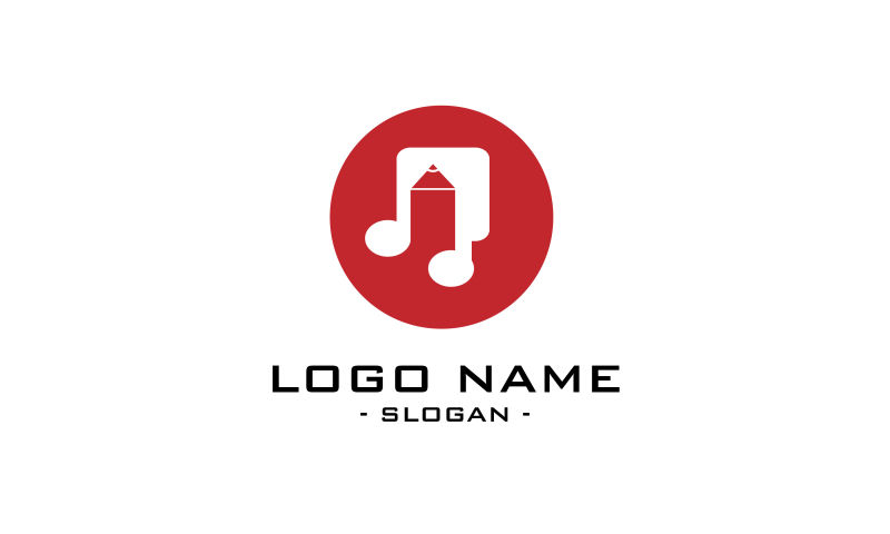 吉他logo矢量设计