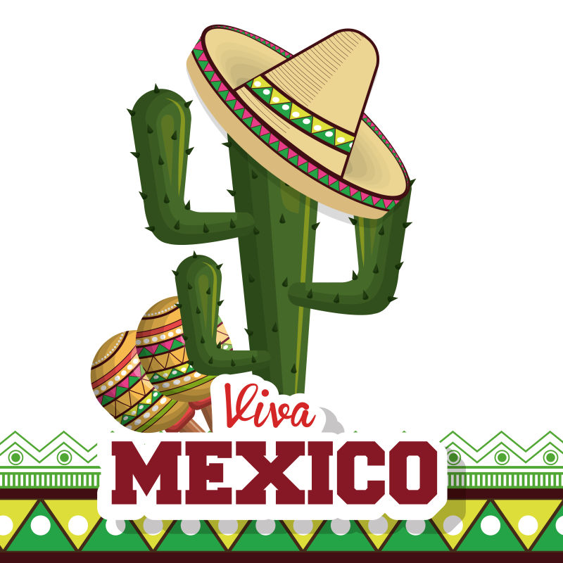 墨西哥庆典海报矢量设计