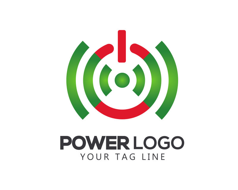 矢量电源标识logo