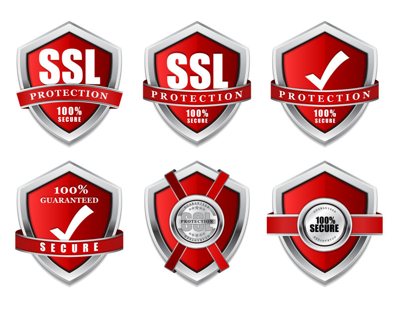 SSL红盾保护标志矢量