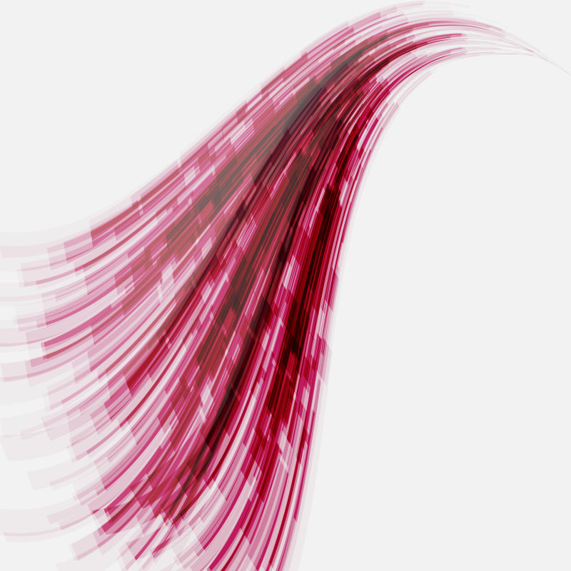矢量红波线条抽象背景