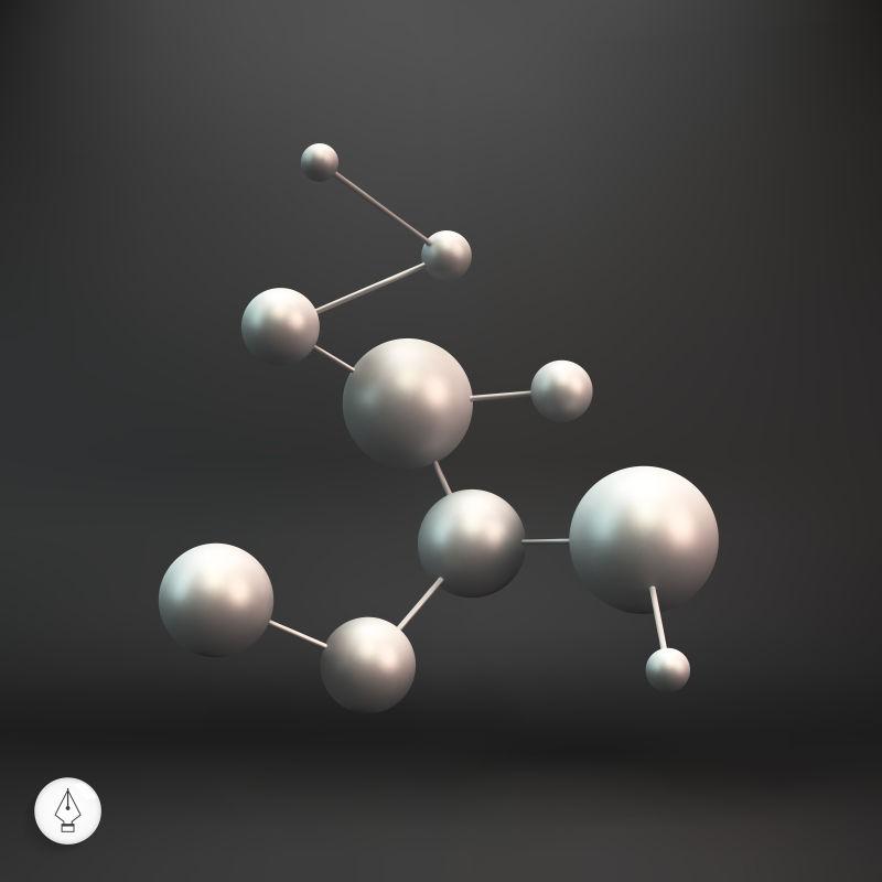 矢量三维分子结构设计