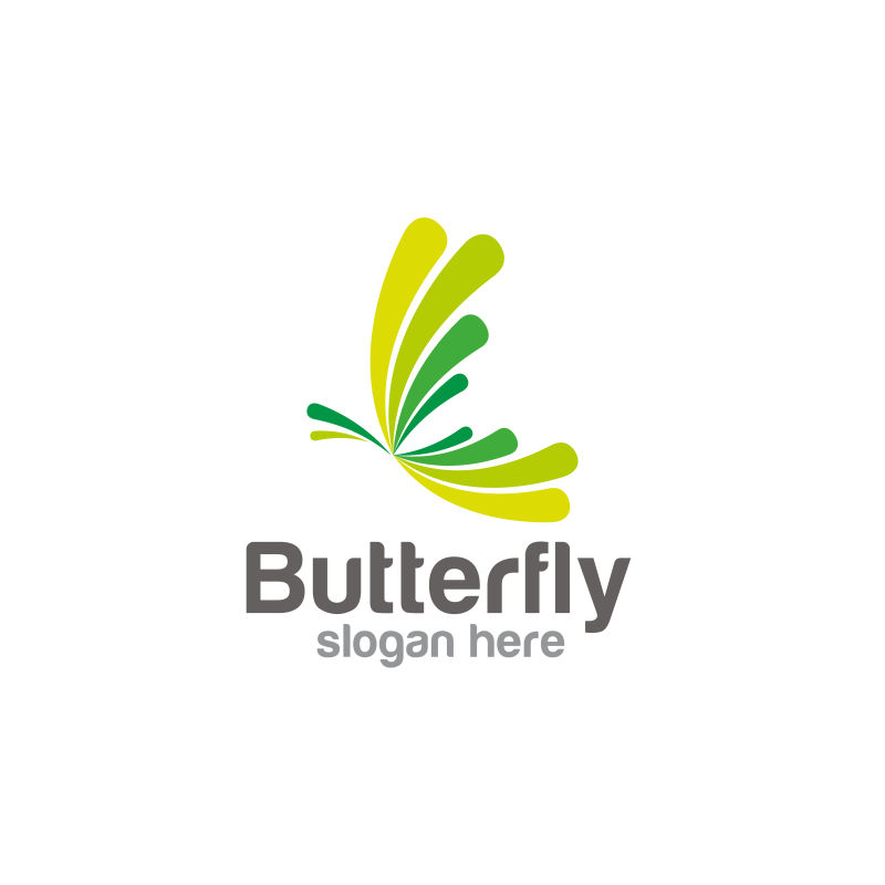 矢量设计蝴蝶形logo