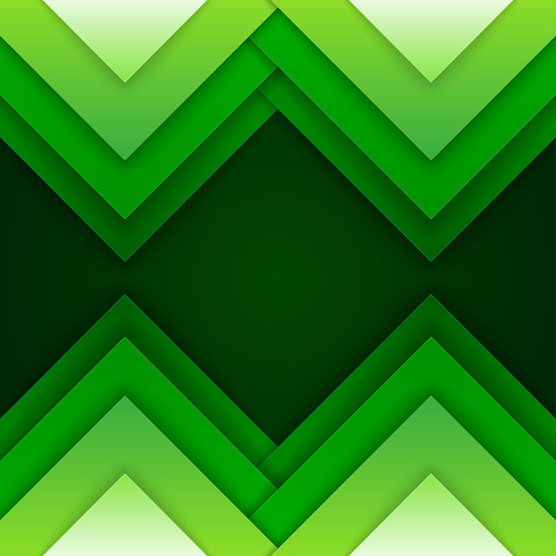 创意矢量绿色几何三角背景
