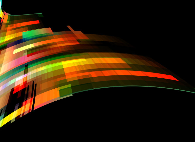 彩色波形矢量抽象背景
