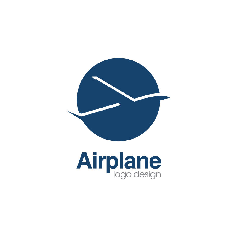 矢量飞机logo设计